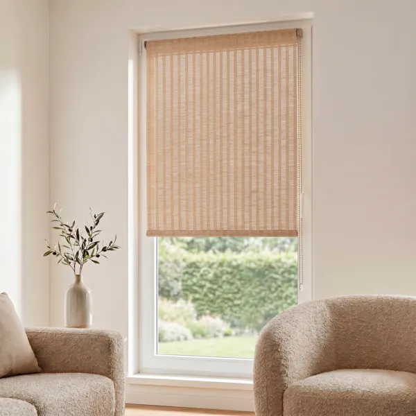 Rollo (90 x H180 cm) Rayures Beige