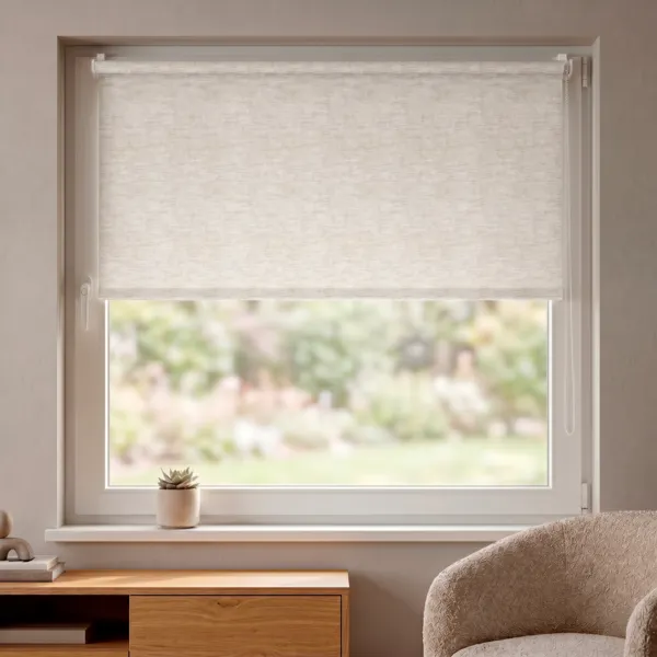 Verduisterend rolgordijn (90 x 150 cm) Elio Beige gem�leerd