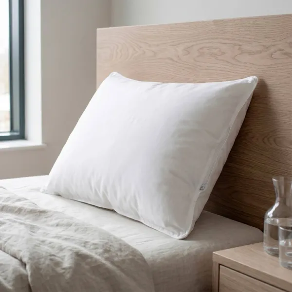 Oreiller rectangulaire ajustable (50 x 70 cm) M�moire de forme Blanc