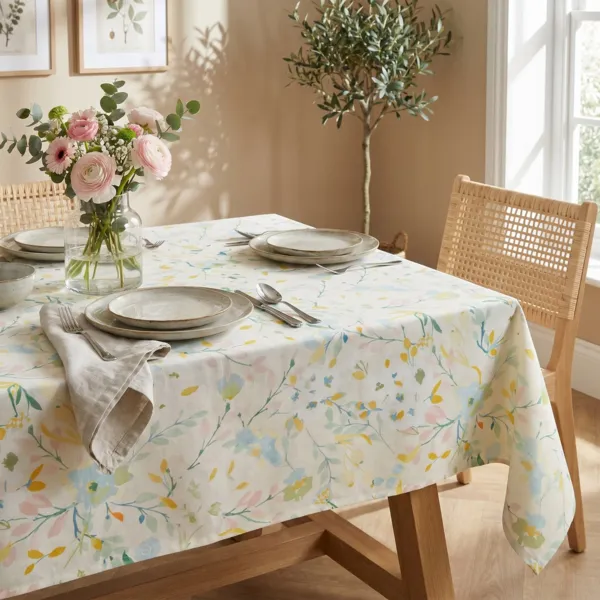 Nappe rectangulaire coton enduit (150 x 250 cm) Ornella Multicolore