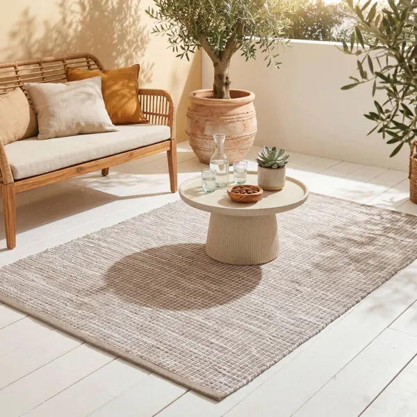 Tapis d'ext�rieur rectangulaire (120 x 170 cm) Bono Ficelle