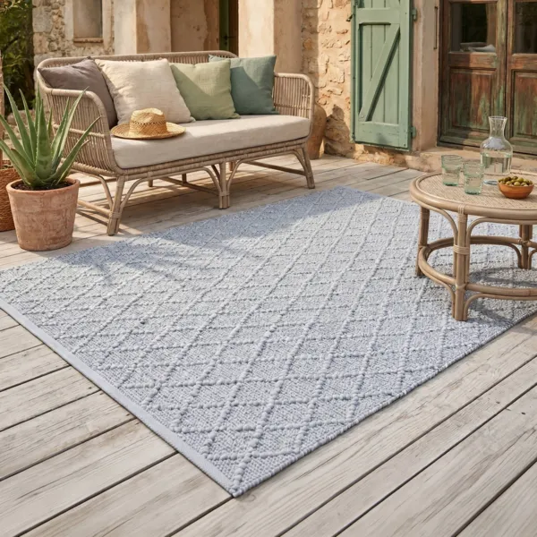 Tapis d'ext�rieur rectangulaire (120 x 170 cm) Orlando Perle