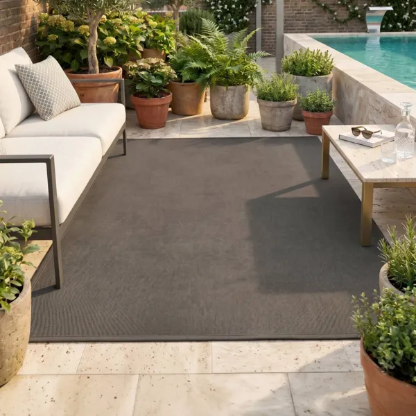 Tapis d'ext�rieur rectangulaire (140 x 200 cm) Acora Bronze