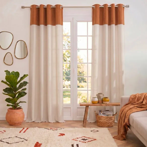 Tenda boucl� (140 x 280 cm) Ava Cammello