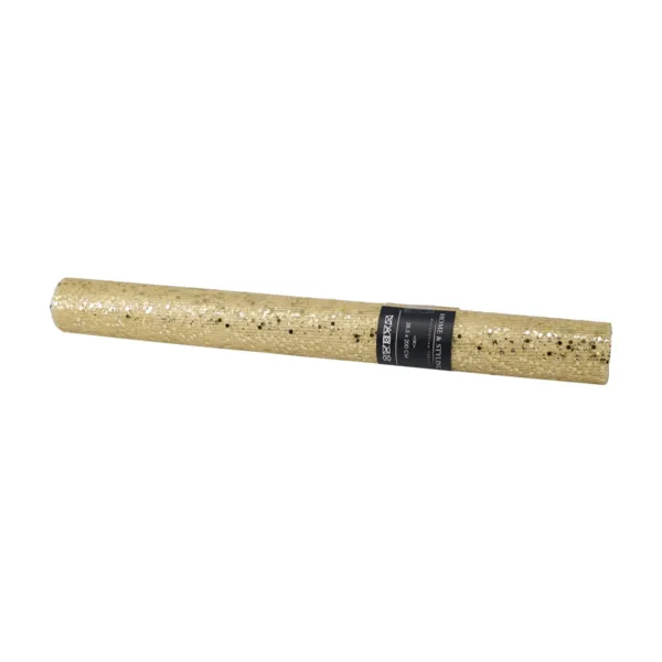 Weihnachtstischl�ufer (200 x 38 cm) Festliche Pailletten Gold