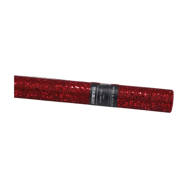 Julel�ber (200 x 38 cm) Festlige glimmer Bordeaux
