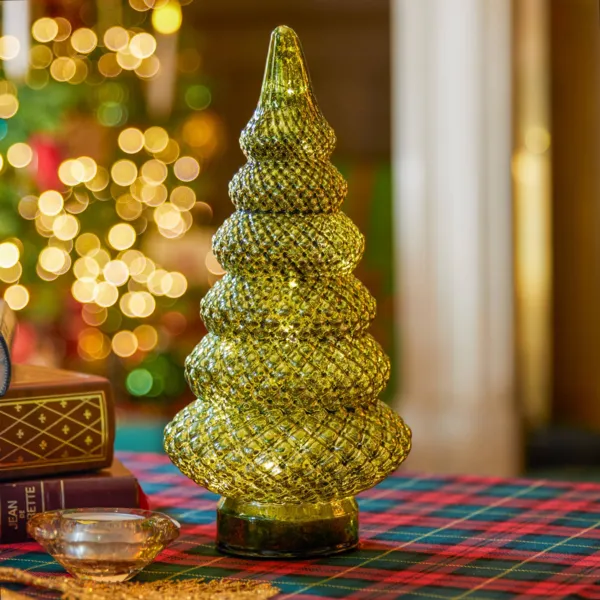 Albero luminoso in vetro (D25,5 cm) Eternel Verde