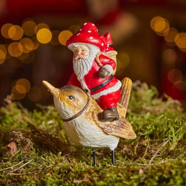 Pap� Noel decorativo (H11 cm) Ardilla Avellana Roja