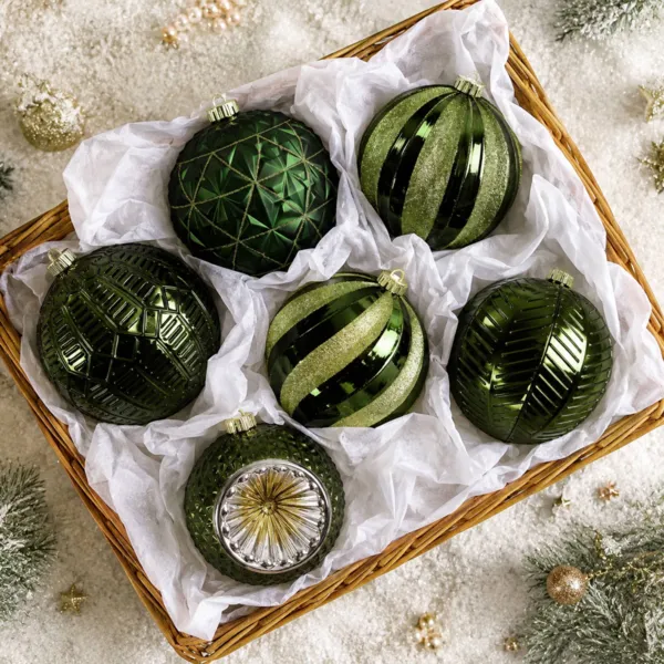 Set di 6 palline di natale (D150 mm) Imperiale Verde abete