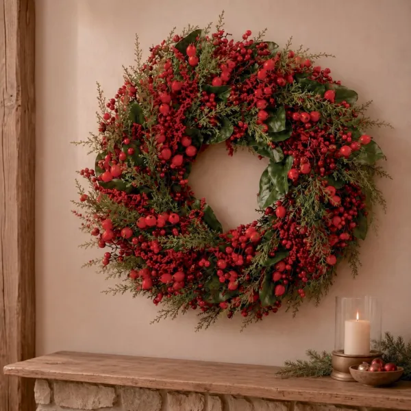 Weihnachtskranz (D60 cm) Big Berry Rot