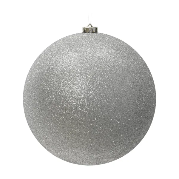 Pallina di natale (D200 mm) Aravis Argento glitterato