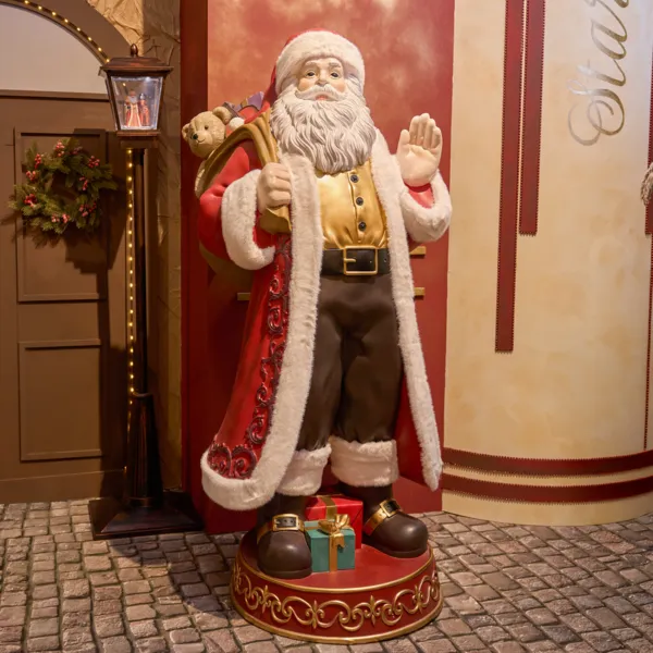 Traditioneller Riesen-Weihnachtsmann (H170 cm) Geschenketour