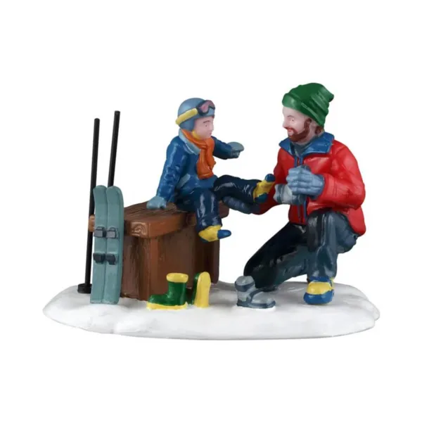 Lemax Figuren Ski�n met Vader en Zoon