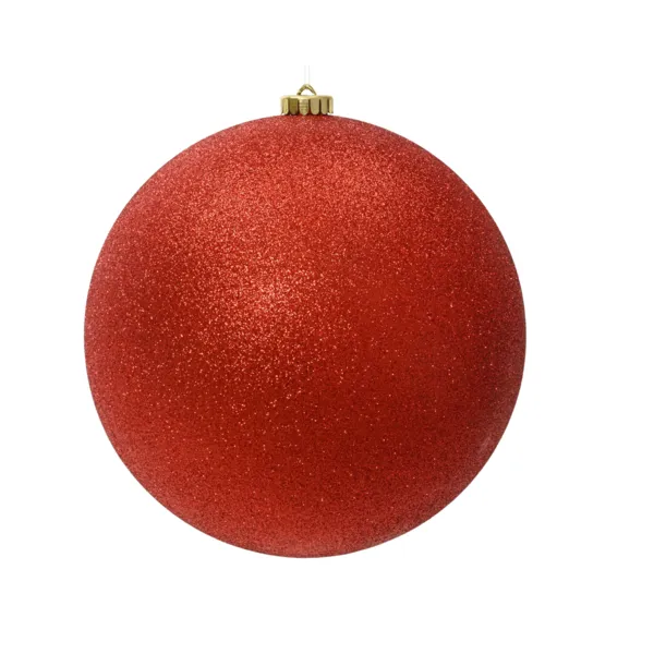 Bola de Navidad (D250 mm) Aravis Rojo con purpurina
