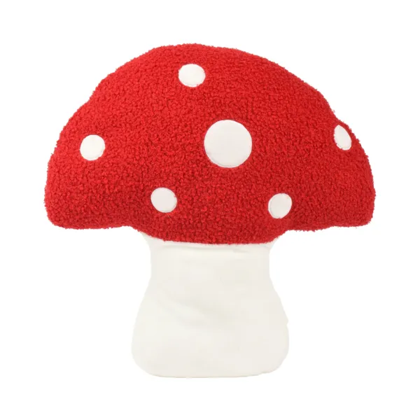 Julepude i boucle (H41 cm) R�d og hvid svamp