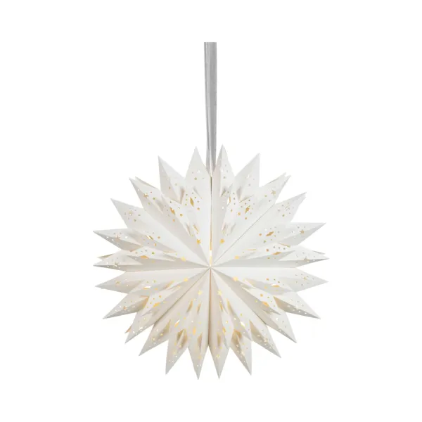 Papierleuchte Origami Nordic (D58 cm) Wei� und warmwei�