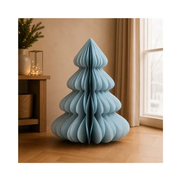 Albero di carta da tavolo (H90 cm) Chiusura Magnetica Azzurro