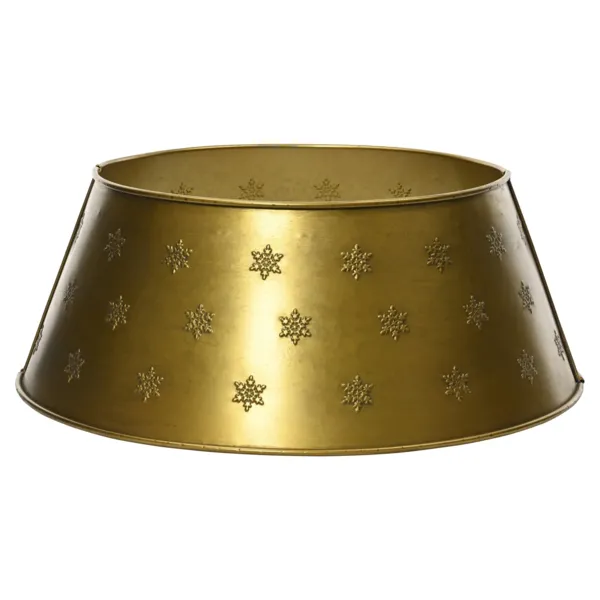 Fodskjuler til juletr� i jern (D57 cm) Antik guld