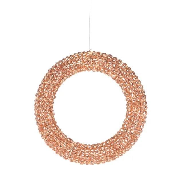Leuchtender Weihnachtskranz 800 LED (D88 cm) Silvester Flash Ros�gold und warmwei�