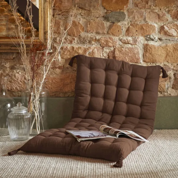 Materasso da terra garza di cotone (60 x 120 cm) Gaīa Marrone