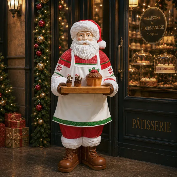 Pap� Noel Tradicional Gigante (H164 cm) Aim� el pastelero Rojo y blanco