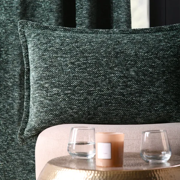 Coussin rectangulaire tiss� (45 x 70 cm) Dublin Vert kaki