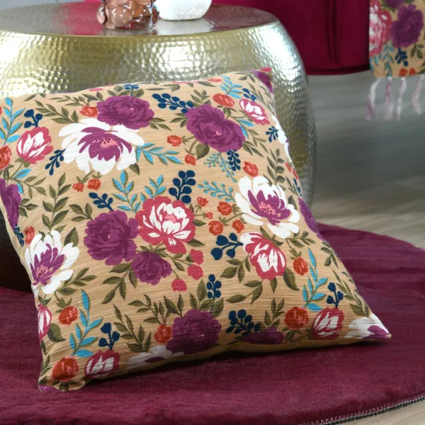 Coj�n cuadrado de algod�n (45 x 45 cm) Augusta Multicolor