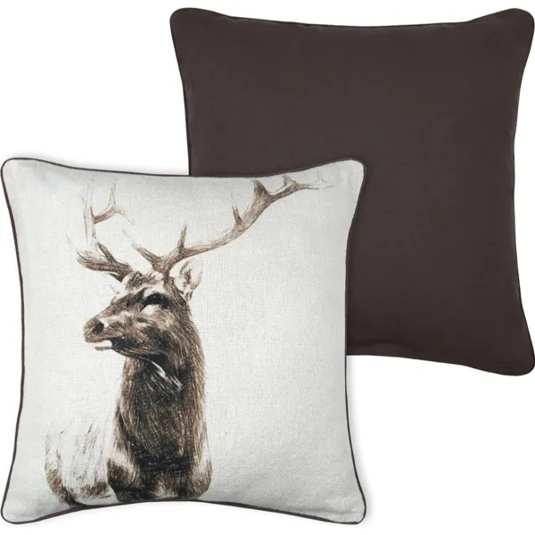 Coj�n cuadrado de algod�n (45 x 45 cm) Granon Marr�n