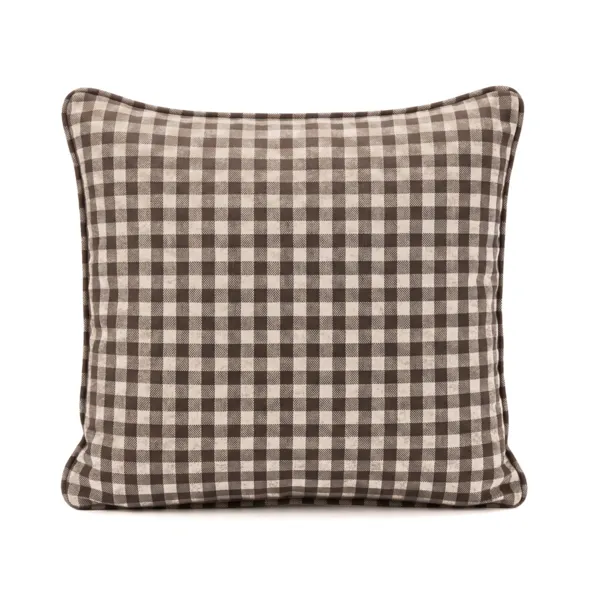 Federa quadrata garza di cotone (60 x 60 cm) Ga�a vichy Marrone
