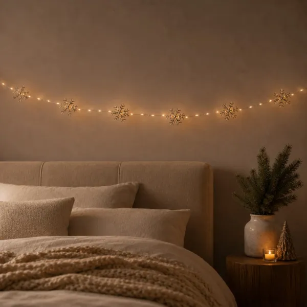 Catena luminosa decorativa 2,25 m 200 LED Polare Bianco caldo