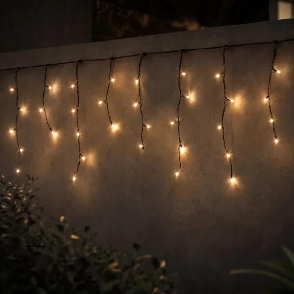 Stalattite luminosa solare ricaricabile L11 m Bianco caldo 259 LED