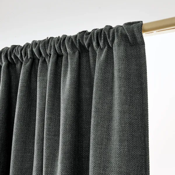 Tenda semi-oscurante termica con passanti nascosti (140 x 240 cm) Alba Grigio antracite