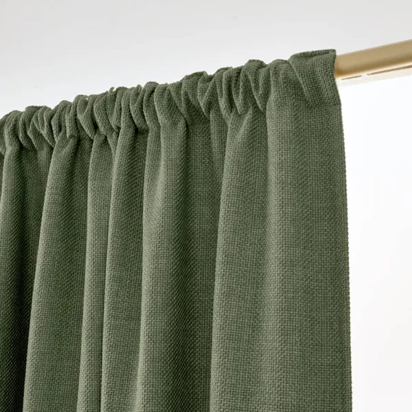 Tenda semi-oscurante termica con passanti nascosti (280 x 240 cm) Alba Verde cachi