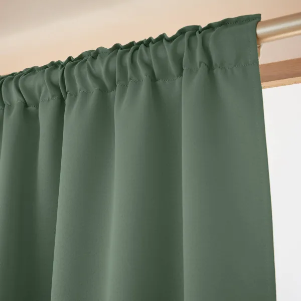 Tenda semi-oscurante termica con passanti nascosti (180 x 260 cm) Nocta Verde rosmarino