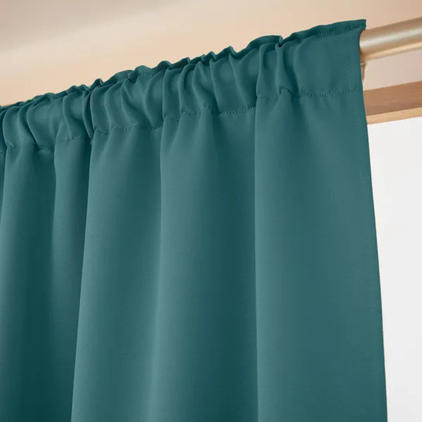 Tenda semi-oscurante termica passanti nascosti (140 x 240 cm) Nocta Blu ottanio