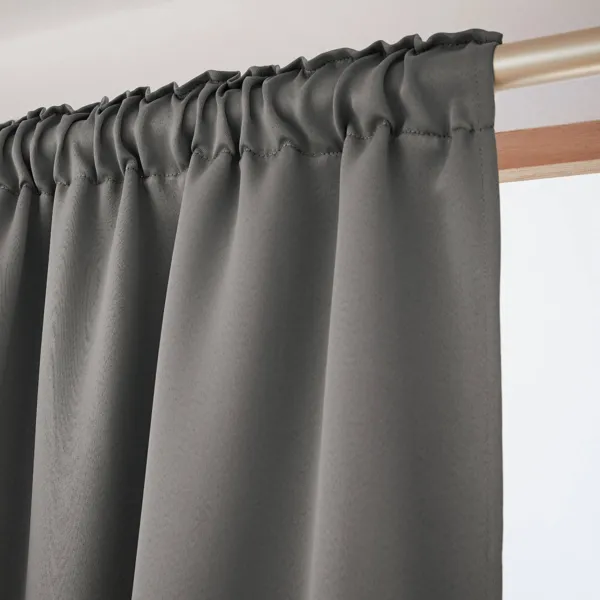 Tenda semi-oscurante termica con passanti nascosti (280 x 240 cm) Nocta Grigio antracite