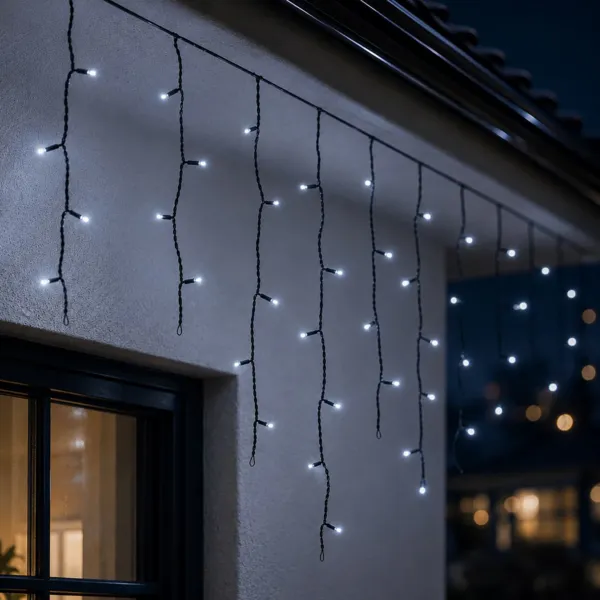 Verlichte ijspegel L7,50 m Koud wit 175 LED CN