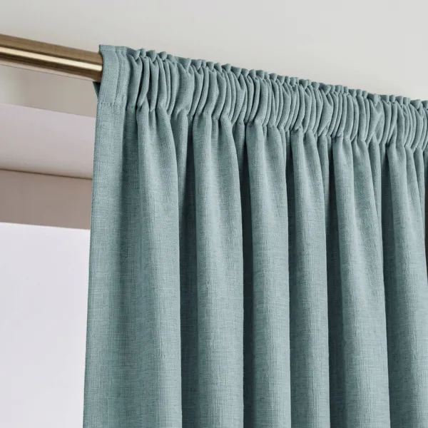 Cortina opaca Total Blackout con gal�n fruncidor (140 x 240 cm) Ombra Azul petr�leo
