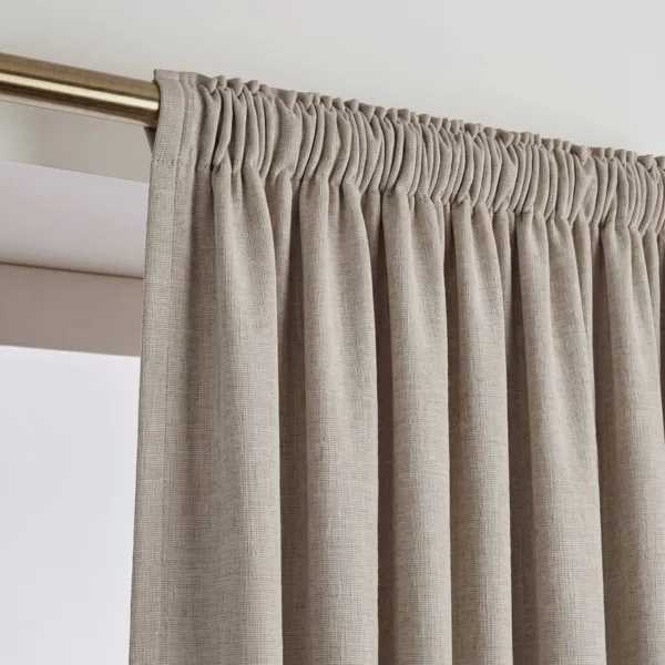 Cortina opaca Total Blackout con gal�n fruncidor (280 x 240 cm) Ombra Taupe