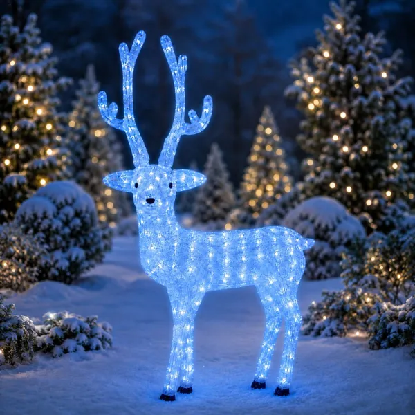 Lichtgevende rendier 200 LED (H135 cm) Boreal Koud wit