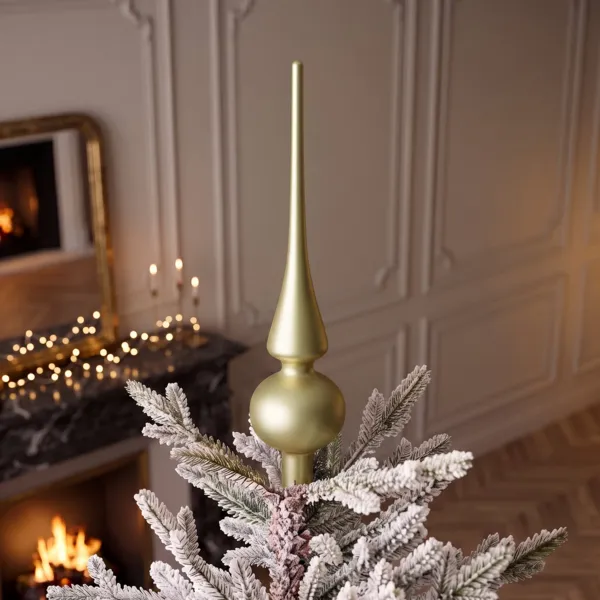 Remate para �rbol de Navidad Boreal en vidrio Oro claro