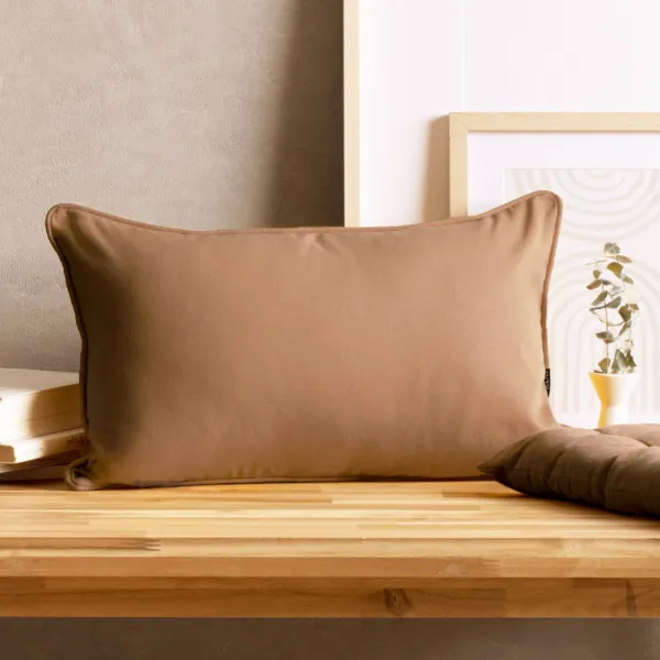 Coj�n rectangular en algod�n (30 x 50 cm) Pixel Camel