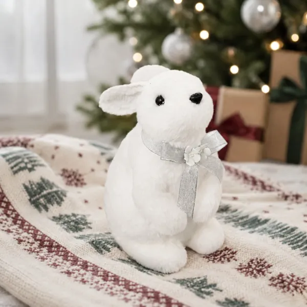 Conejo de Navidad (H25 cm) Giulia peque�o lazo