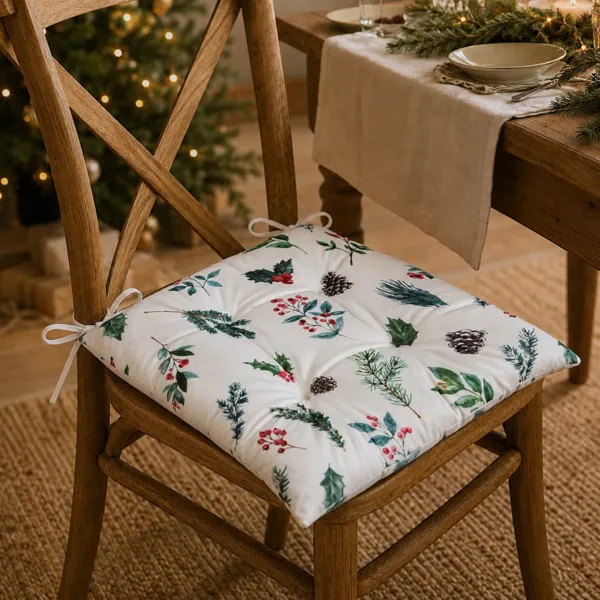 Cuscino per sedia di Natale (38 x 38 cm) Christmas Verde