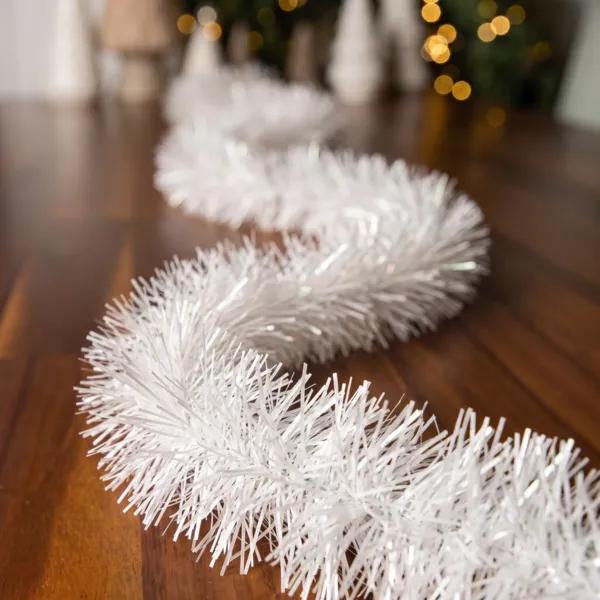 Guirlande de Noël (D10 cm) Alpine XL Blanc