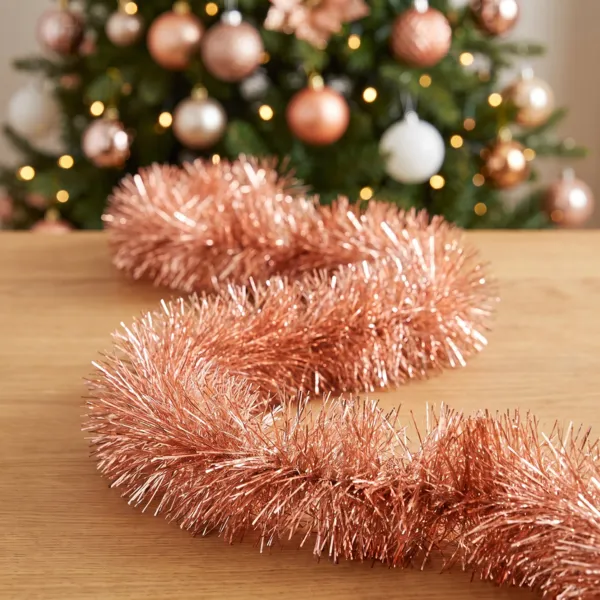 Kerstslinger (D10 cm) Alpine XL Perzik