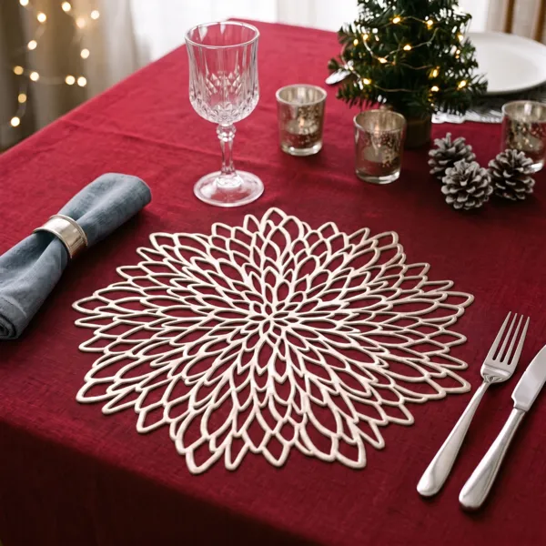 Set da tavola (D38 cm) Prestige di Natale Champagne
