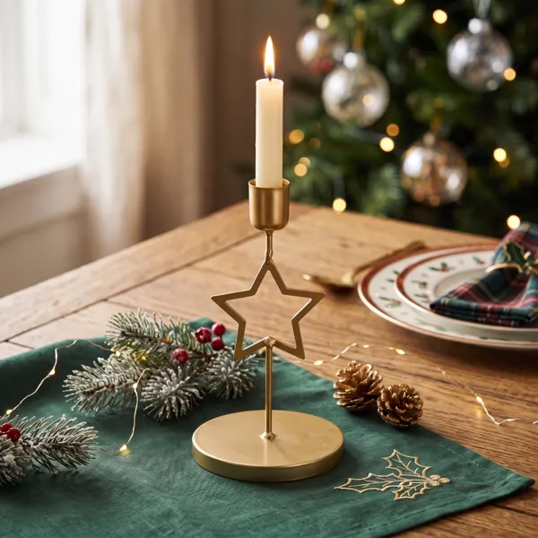 Kerzenst�nder Etoile Gold