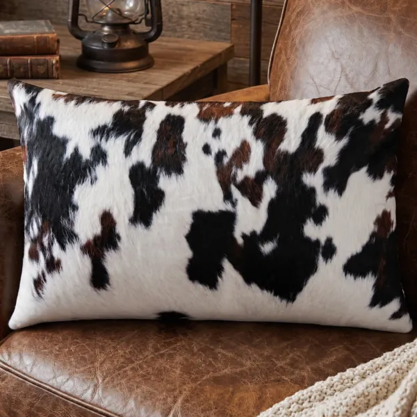 Coussin rectangulaire vache (40 x 60 cm) Pelage Brun