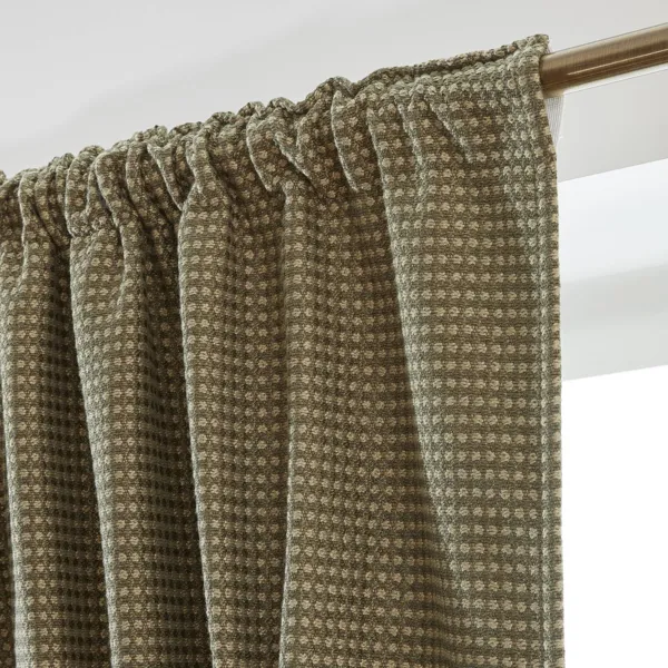 Tenda semi-oscurante termica passanti nascosti (140 x 240 cm) Lona Verde cachi